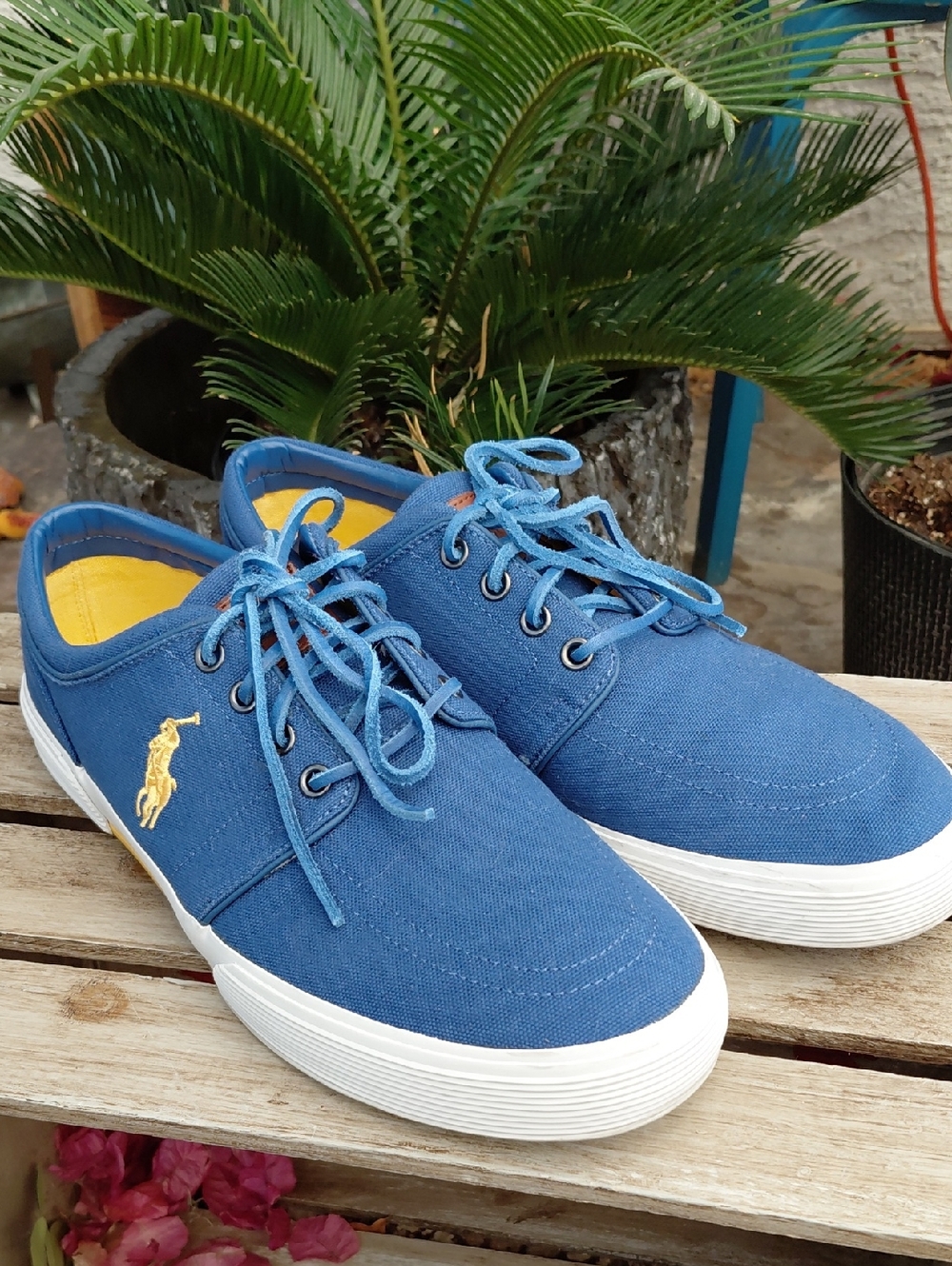 Polo by Ralph Lauren Blue Canvas Sneakers